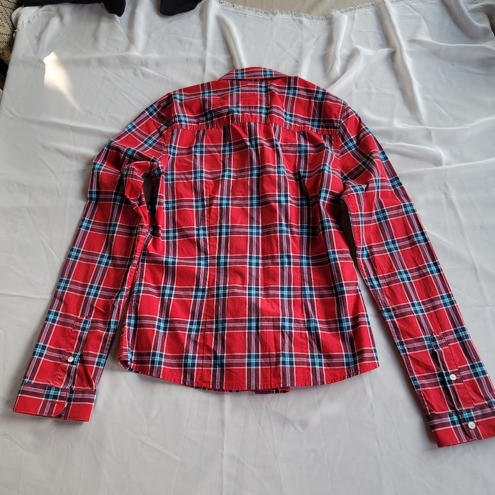 Hollister Plaid Button-up Shirt - size S - Picture 7 of 10